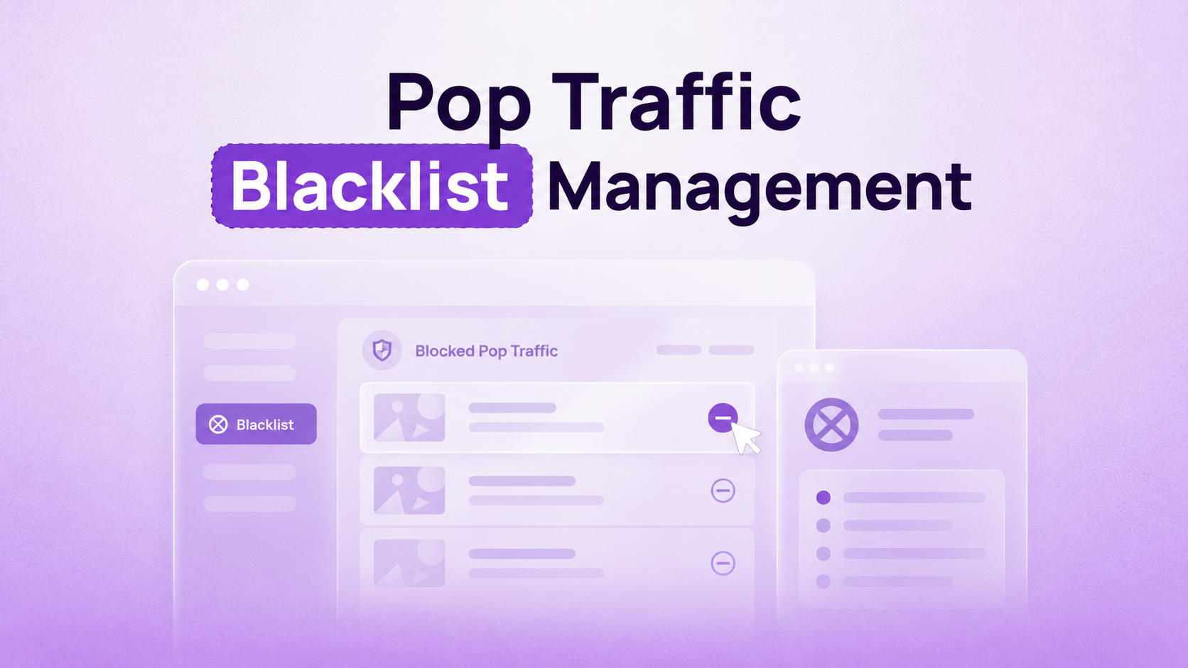 Pop Traffic Blacklist Management: A Stage-Based Framework for Pruning, Scaling, and Whitelist Transition
